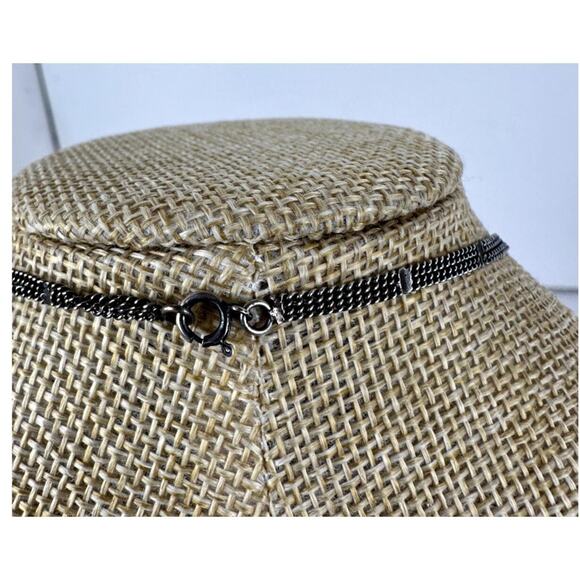Jewelry Necklace Vintage Sterling Silver White 925 Mother of Pearl Marcasite